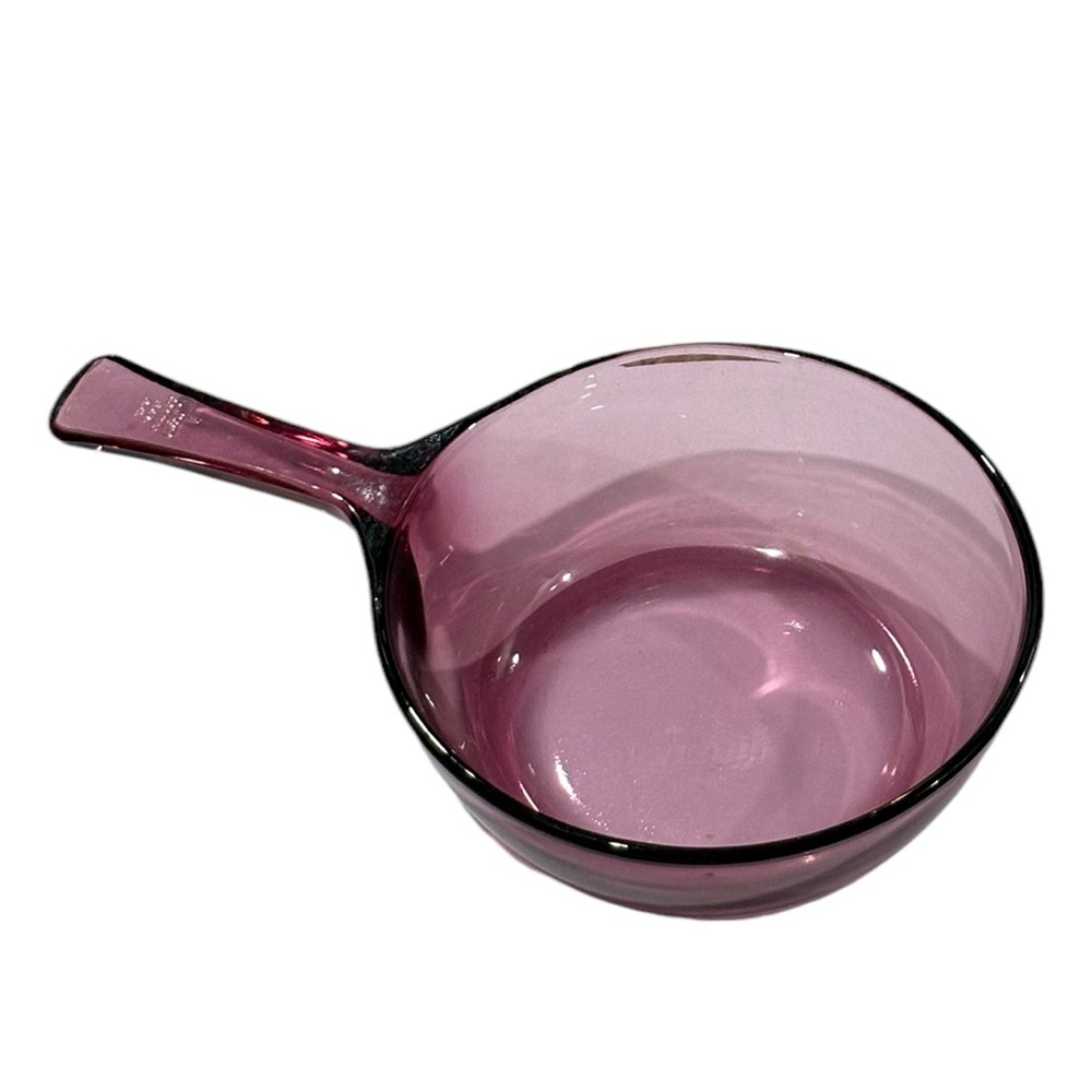 Vintage Vision By Corning Ware 0.5 Liter Cranberry  Small Sauce Pan No Lid
